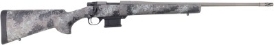 Howa HMFN22ARCGL 1500 Fence Line 22 ARC 5+1 22″ Tungsten Cerakote Threaded Barrel, Tungsten Cerakote Aluminum Drilled & Tapped Receiver, Gray Light Camo Fixed Synthetic Stock, Right Hand