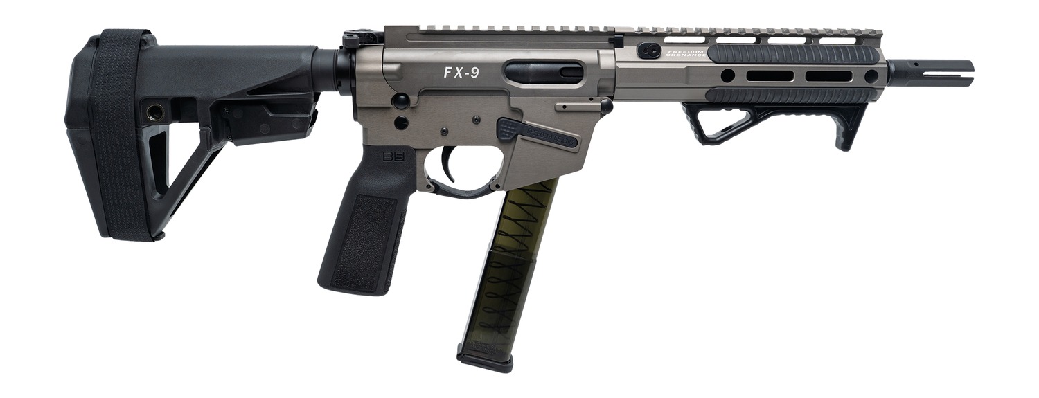 FREEDOM ORDNANCE FX9P8E-FDE 9MM 8″ SBA5 BRACE