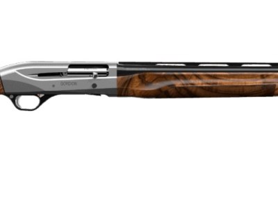 Retay USA GORGRYCON26 Gordion Upland 12 Gauge Semi-Auto 3″ 4+1 26″ Black Vent Rib Barrel, Gray Con Aluminum Alloy Receiver, Adj Shim Walnut Stock