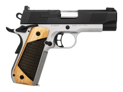 Kimber Mfg, Inc 3500403 Next Generation Pro 9mm Luger 9+1 4″ Stainless Crowned Bull Barrel, KimPro Black Stainless Steel Optic Ready/Serrated Slide, Matte Stainless Steel Frame w/Beavertail, Black Wal