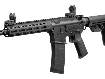 Tippmann Arms A101088 M4 Elite 22 LR 25+1 11″ Black Parkerized Threaded Barrel, Black Parkerized Aluminum Receiver w/Picatinny Rail, M-LOK Handguard, Black T5 Arm Brace, Black Gen2 Grip
