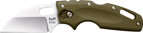 COLD STEEL TUFF LITE 2.5″ OD – GREEN PLAIN EDGE CLIP FOLDER