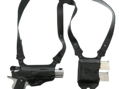Galco MCII212B Miami Classic II Shoulder System Size Fits Chest Up To 56″ Black Leather Harness Fits 1911 Fits 3.50″ Barrel Right Hand