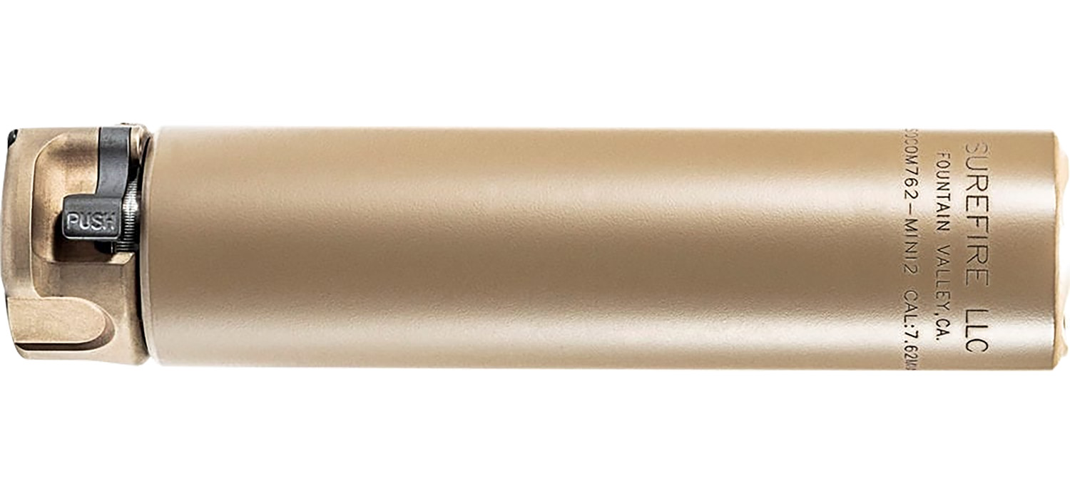 SureFire SOCOM762MINI SOCOM762-MINI2  7.62mm 1.50″ Diameter Flat Dark Earth Aluminum/Stainless Steel