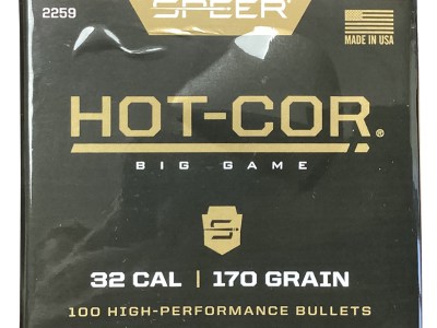 Speer 2259 Hot-Cor  32Cal 170gr Soft Point Flat Nose 100 Per Box/5 Case