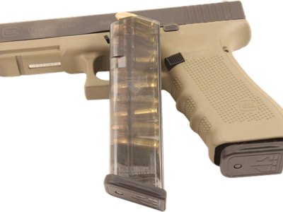 ETS Group GLK1710 Pistol Mags  10rd 9mm Luger Compatible w/ Glock 17/18/19/26/45/34 Clear Polymer