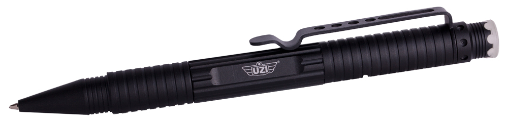 Uzi Accessories UZITACPEN1BK Defender Tactical Pen Black Aluminum 6.10″