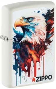 ZIPPO WINDPROOF LIGHTER – WHITE MATTE EAGLE