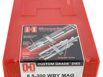 Hornady 546283 Custom Grade Series IV 2 Die Set for 6.5 300 Wthby Mag Includes Sizing Seater