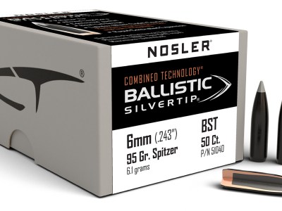 Nosler 51040 Ballistic Silvertip  6mm 95gr Spitzer Point 50/Box