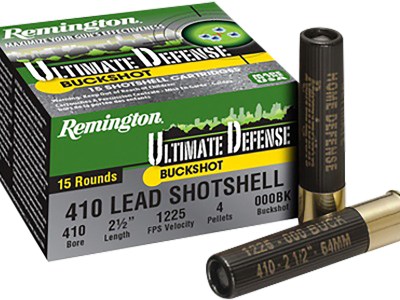 Remington Ammunition 20697 Ultimate Defense Buckshot 410Gauge 2.50″ 000Buck Shot 15 Per Box/10 Case