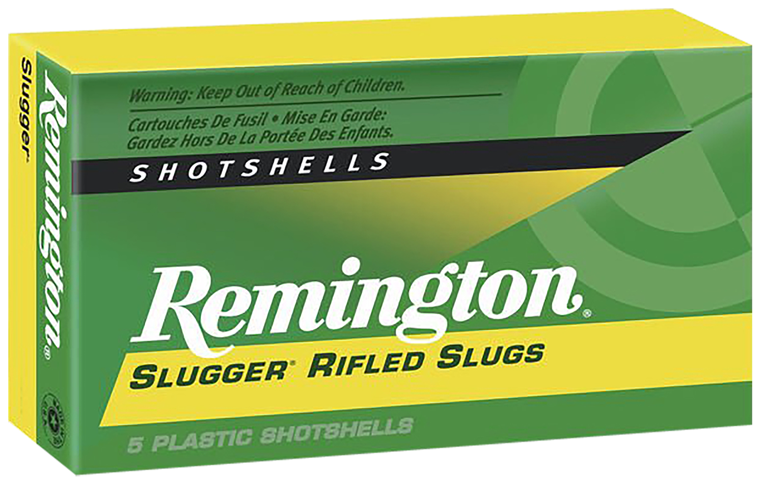 Remington Ammunition 20302 Slugger  12 Gauge 2.75″ 1 oz Rifled Slug Shot 5 Per Box/ 50 Cs