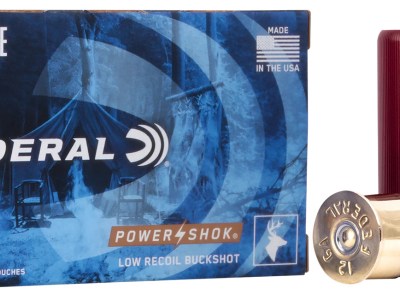 Federal H13200 Power-Shok Low Recoil 12Gauge 2.75″ 9Pellets 1 3/16oz 00BuckShot 5 Per Box/50 Case