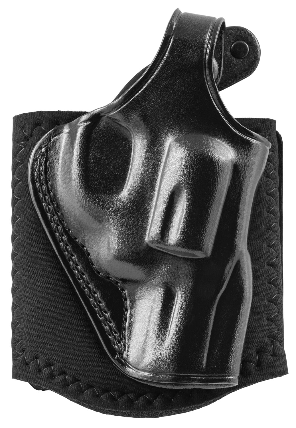 Galco AG158B Ankle Glove  Size Fits Ankles up to 13″ Black Leather Hook & Loop Fits S&W J Frame Fits Charter Arms Undercover Right Hand