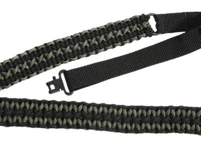 Outdoor Connection PCS80569 Paracord Sling 1″ W x 43″ L Adjustable Black w/Green Accents for Rifle/Shotgun