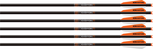 EASTON XBOW BOLT 9MM CARBON – 20″ W/3″ VANES HALF MOON 6-PK