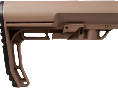 Mission First Tactical BMSSDE Battlelink Minimalist Stock Collapsible Scorched Dark Earth Synthetic for AR-15, M16, M4 with Commercial Tube (Tube Not Included)