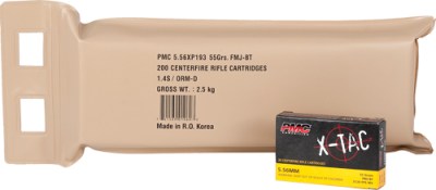 PMC 5.56X 55GR FMJ-BT 200RD – BATTLE PACK 5BP/CA