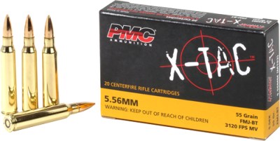 PMC 5.56X45 55GR FMJ-BT – 20RD 50BX/CS