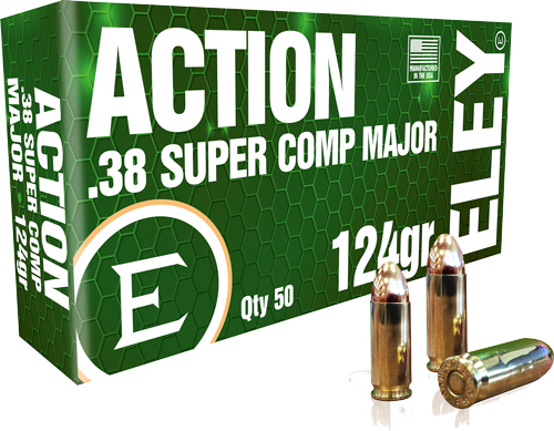 ELEY ACTION 38 SUPER 124GR FMJ – COMPETITION 50RD 20BX/CS