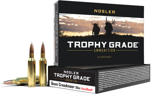 NOSLER TROPHY GRADE 6MM CM – 90GR ACCUBOND TIP 20RD 10BX/CS
