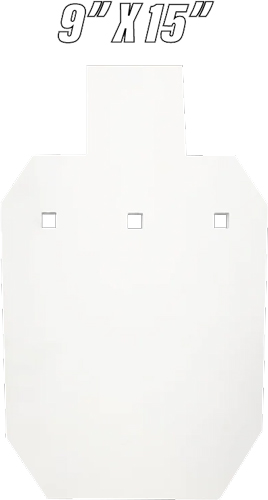 BASH TARGET AR500 SILHOUETTE – HALF SIZE 9″X15″-3/8″ THICK