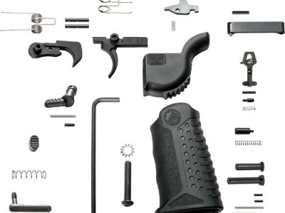 BATTLE ARMS ENHANCED COMPLETE – LOWER PARTS KIT STEEL BLACK
