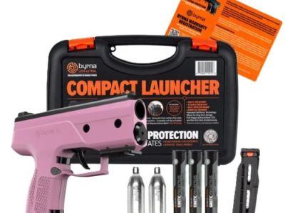 BYRNA CL UNIVERSAL KIT PINK – W/2 MAGS & PROJECTILES 61 CAL