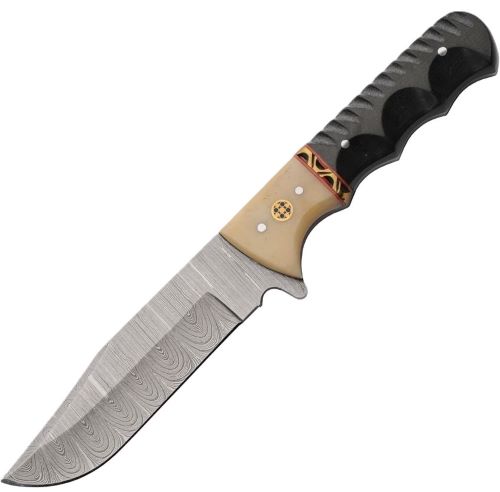SZCO RITE EDGE 4.5″ MICARTA – BONE BOLSTER W/LEATHER SHEATH