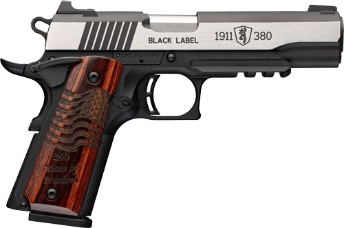 BROWNING 1911-380 BLACK LABEL – MED PRO 380ACP 4.25″ RAIL 250