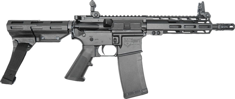 ATI MILSPORT PISTOL 300AAC – 30RD 8.5″ A2 PISTOL GRIP BRACE