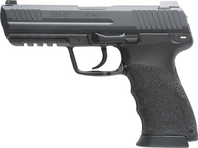 HK HK45 V7 LEM DAO 45ACP – 4.46″ BBL 2-10RD BLACK