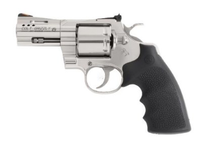 COLT GRIZZLY 357MAG 3″ 6RD – POLISHED STAINLESS HOGUE GRIPS