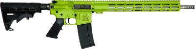 GLFA AR15 SPLATTER 223 WYLDE – 16″ S/S BBL ZOMBIE GREEN