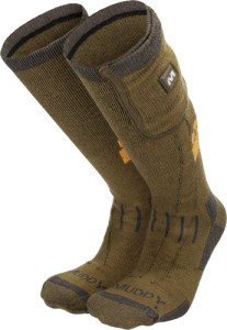 MUDDY NUCLEUS HEATED SOCKS – BROWN CLAY MEDIUM/LARGE