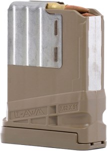 LANCER MAGAZINE L7AWM SR-25 G2 – 7.62X51 10RD TRANSLUCENT FDE