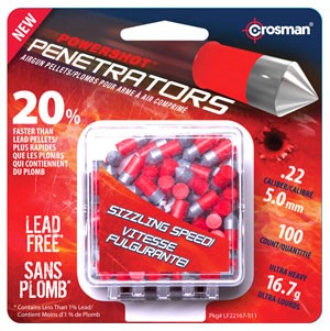 CROSMAN PELLETS RED FLIGHT – PENETRATOR 22 16.7GR 100CT