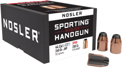 NOSLER BULLETS 44 .429 – 240GR JHP 250CT