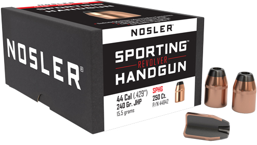NOSLER BULLETS 44 .429 – 240GR JHP 250CT