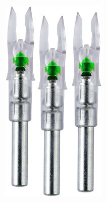 NOCKTURNAL LIGHTED NOCK – GT-SERIES GREEN 3/PACK
