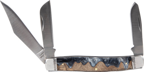ABKT ROPER LAHAR SERIES 3BLADE – STOCKMAN 3.25″ WOOD RESIN HNDL