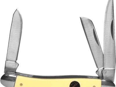 ABKT ROPER PECOS STOCKMAN 2.5″ – LINER LOCK CREAM HANDLES