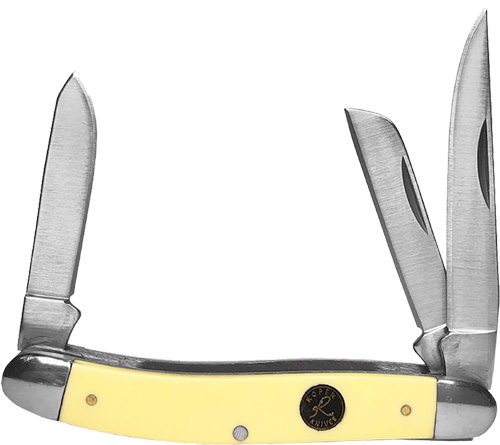 ABKT ROPER PECOS STOCKMAN 2.5″ – LINER LOCK CREAM HANDLES