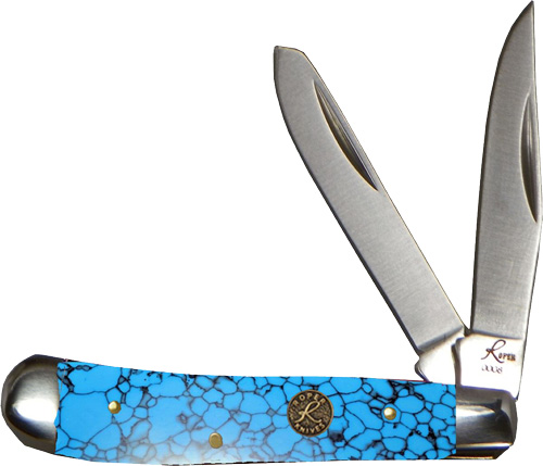 ABKT ROPER SERIES STONE PEANUT – PEANUT 2-BLADE TURQUOISE