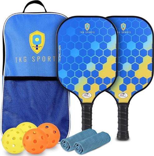 TKG SPORTS CARBON FIBER – PICKLEBALL SET W/CARRY BAG