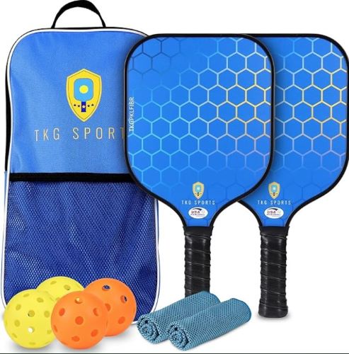 TKG SPORTS FIBERGLASS – PICKLEBALL SET W/CARRY BAG