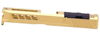 TRUE PRECISION RUGER RXM SLIDE – W/RMR CUT GOLD TIN