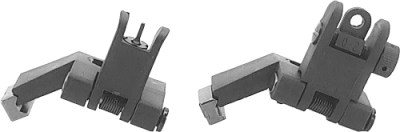 JE FLIP-UP FRONT AND REAR – OFFSET POLYMER SIGHT SET BLACK