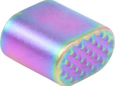 GUNTEC AR15 EXTENDED MAG – BUTTON RAINBOW PVD COATED