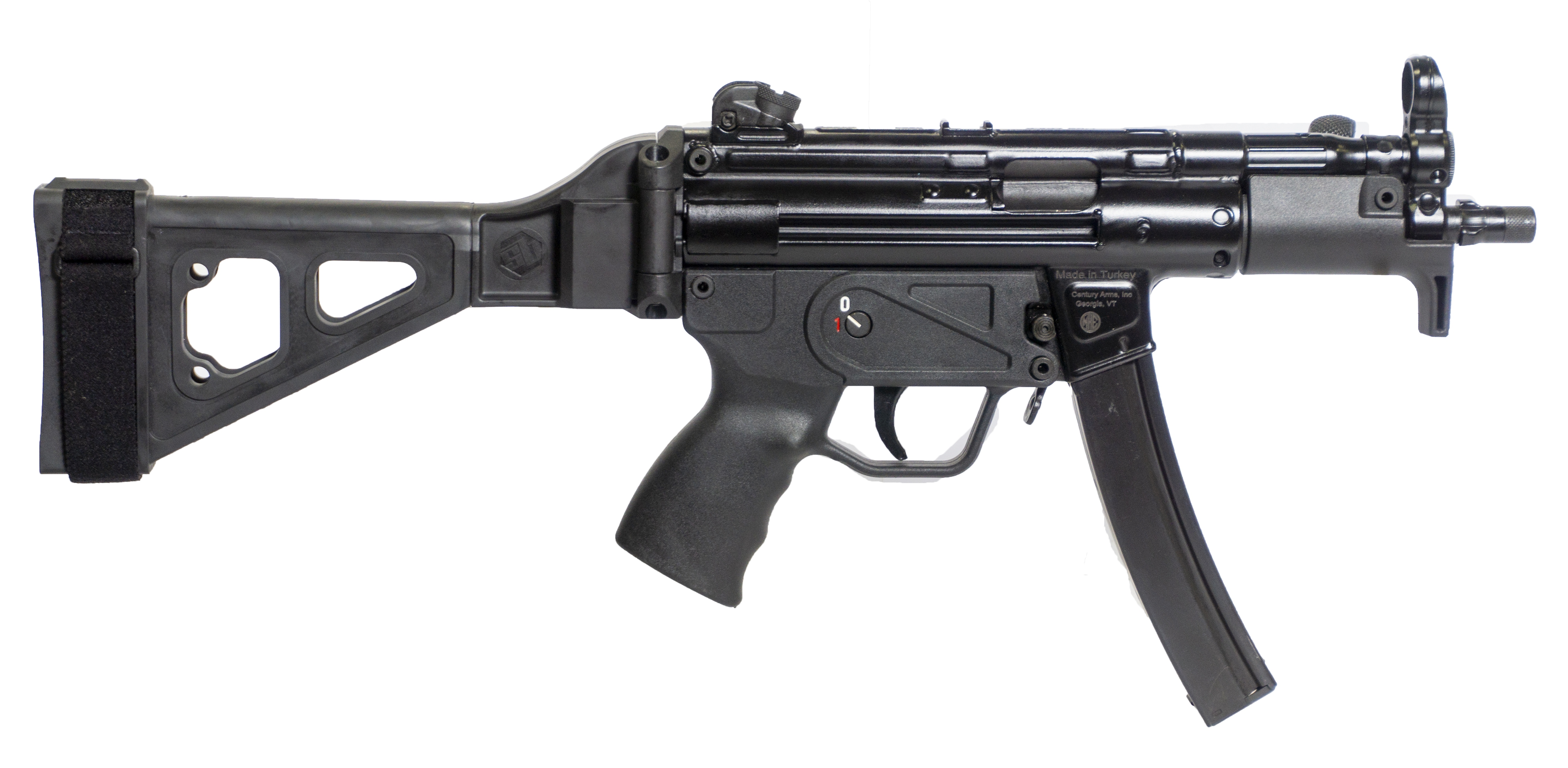 CENTURY ARMS AP5-P 9MM BLK 5.75″ 30+1 BRACE